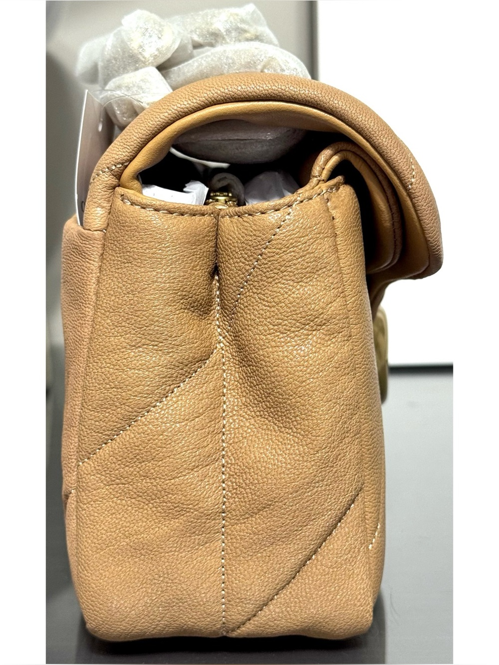 COACH Tabby Shoulder Bag 26 With Quilting, BISCUIT - Picture 5 of 10